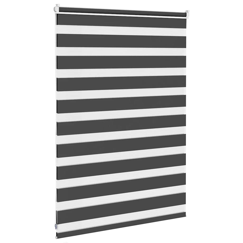 Zavjesa zebra crna 105x100 cm širina tkanine 100,9 cm poliester