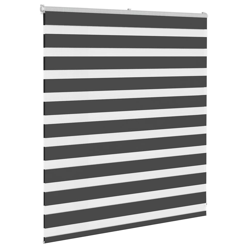 Zavjesa zebra crna 135x100 cm širina tkanine 130,9 cm poliester