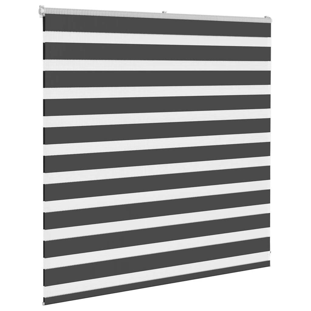 Zavjesa zebra crna 150x100 cm širina tkanine 145,9 cm poliester