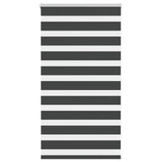 Zavjesa zebra crna 85x150 cm širina tkanine 80,9 cm poliester