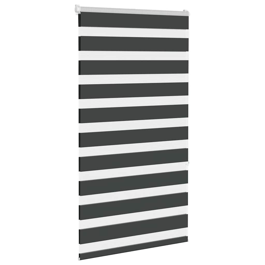 Zavjesa zebra crna 85x150 cm širina tkanine 80,9 cm poliester