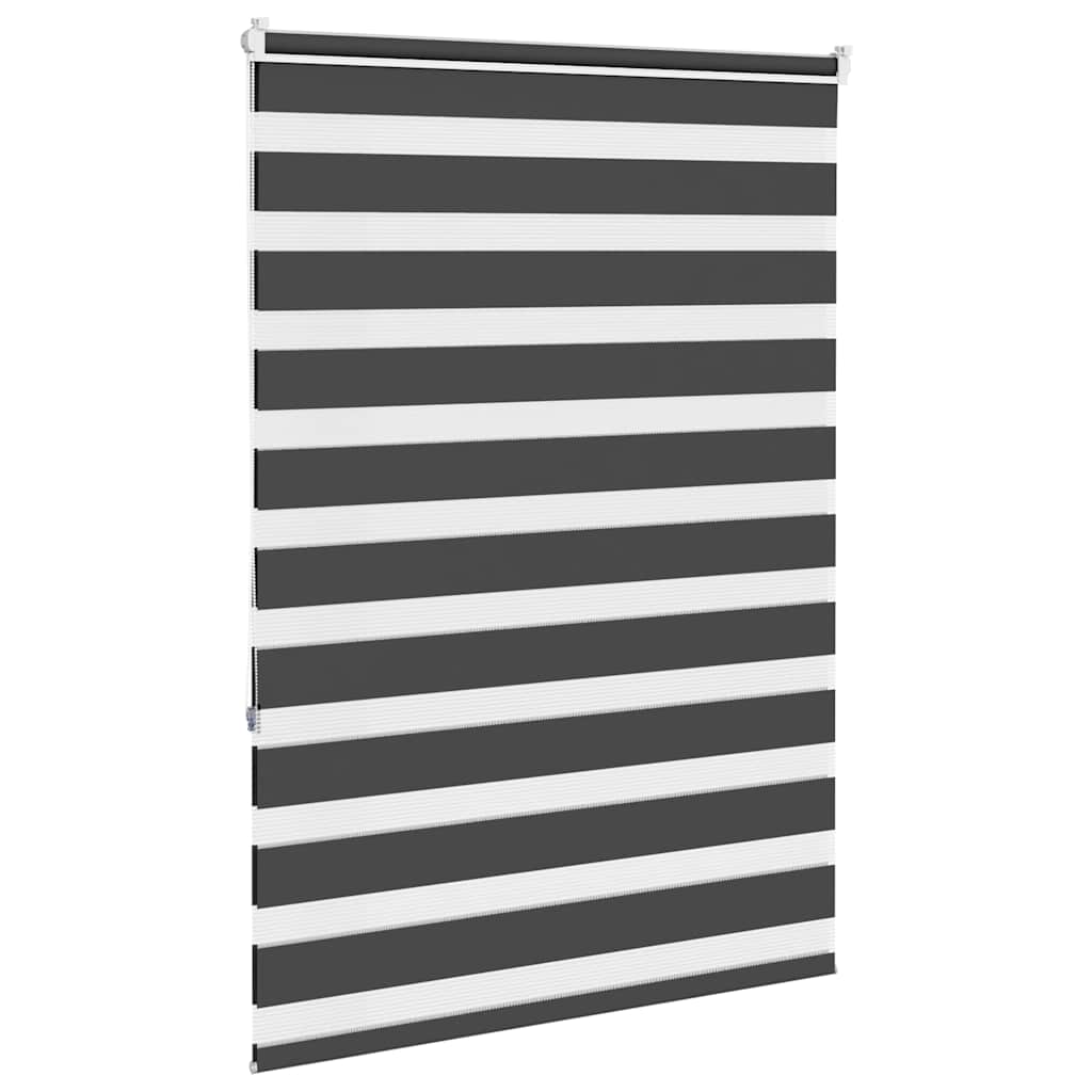 Zavjesa zebra crna 115x150 cm širina tkanine 110,9 cm poliester