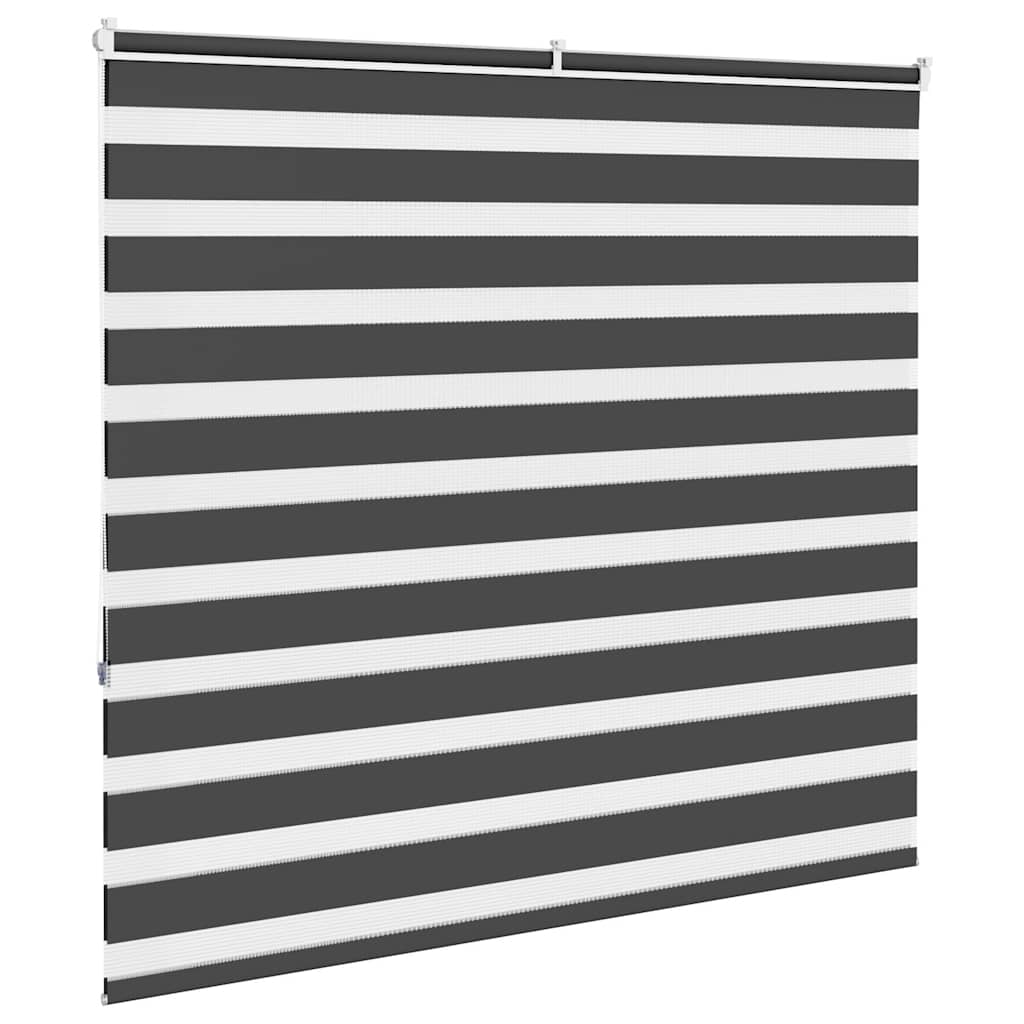 Zavjesa zebra crna 155x150 cm širina tkanine 150,9 cm poliester