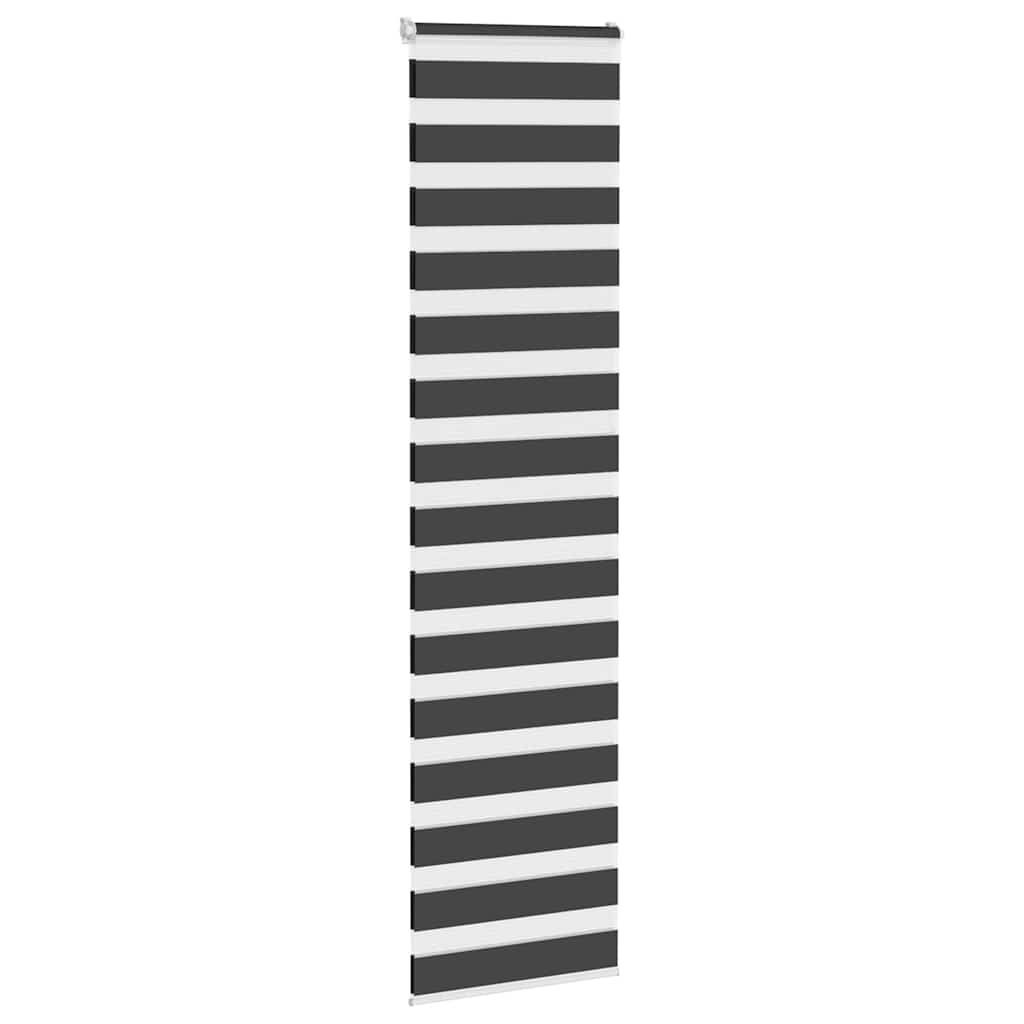 Zavjesa zebra crna 55x200 cm širina tkanine 50,9 cm poliester