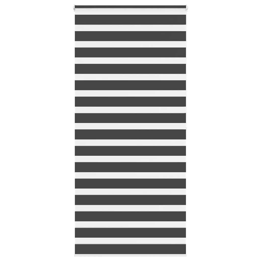 Zavjesa zebra crna 110x200 cm širina tkanine 105,9 cm poliester