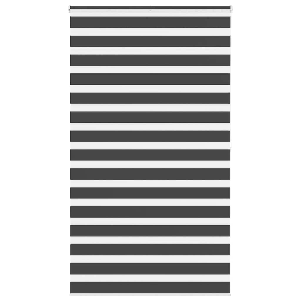 Zavjesa zebra crna 130x200 cm širina tkanine 125,9 cm poliester