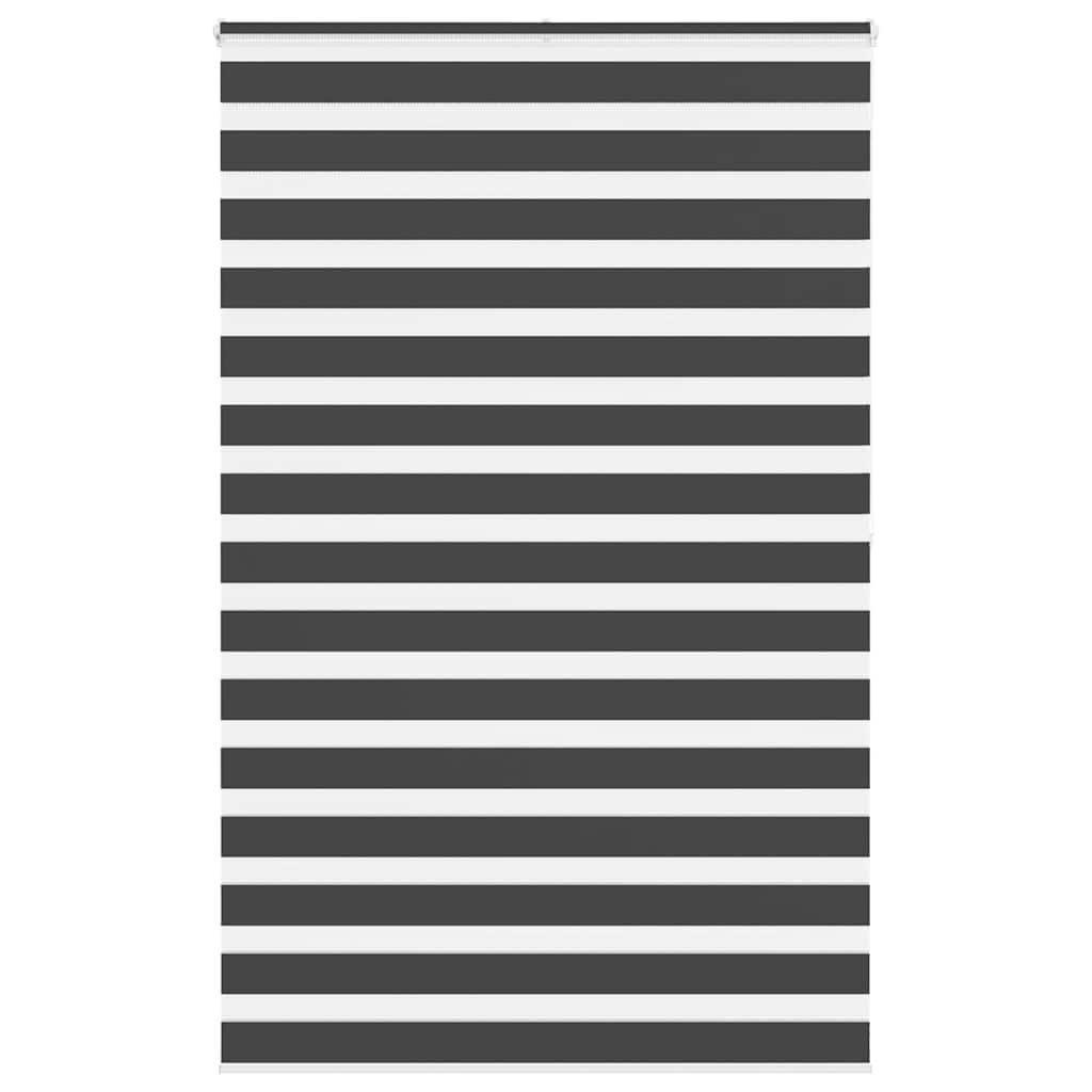 Zavjesa zebra crna 145x200 cm širina tkanine 140,9 cm poliester