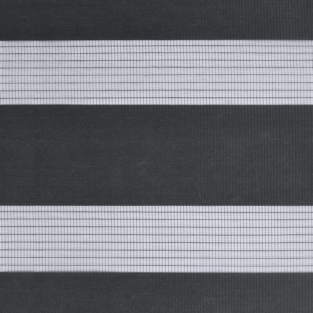 Zavjesa zebra crna 80x230 cm širina tkanine 75,9 cm poliester