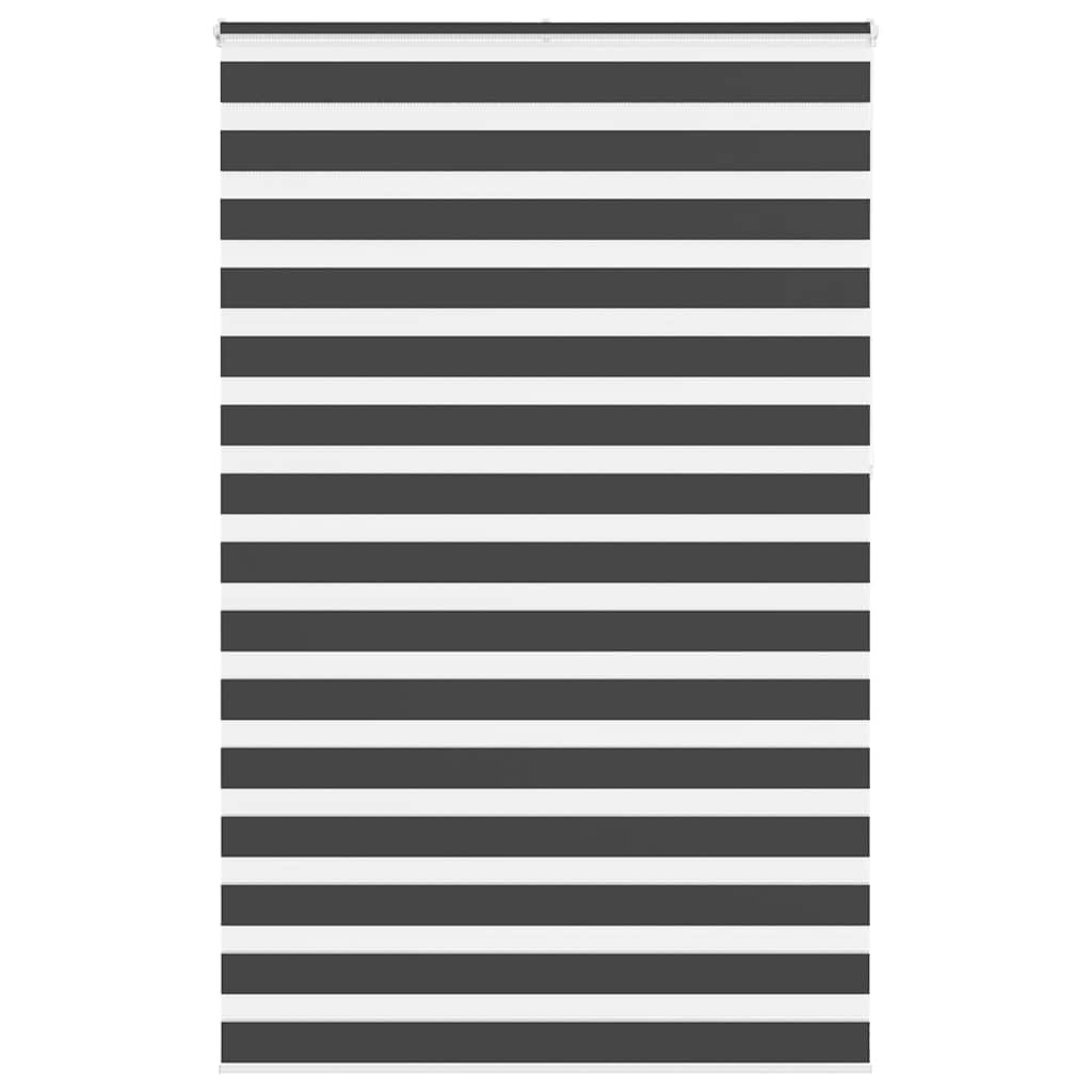 Zavjesa zebra crna 140x230 cm širina tkanine 135,9 cm poliester