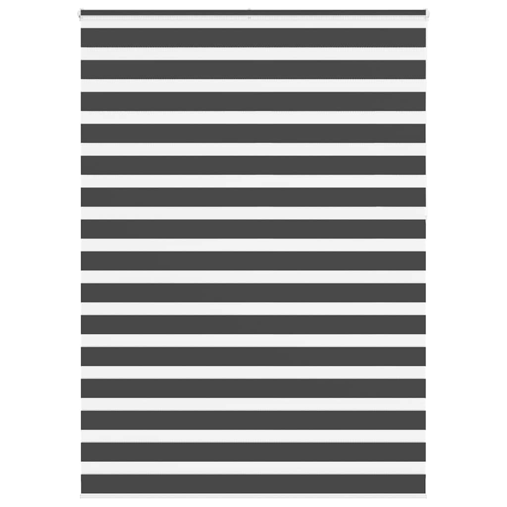 Zebra zavjesa Crna 155x230 cm Širina tkanine 150,9 cm Poliester
