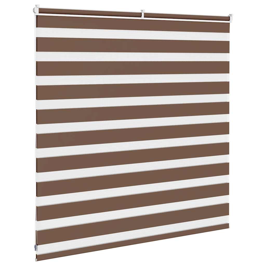 Zebra zavjesa Smeđa 140x100 cm Širina tkanine 135,9 cm Poliester