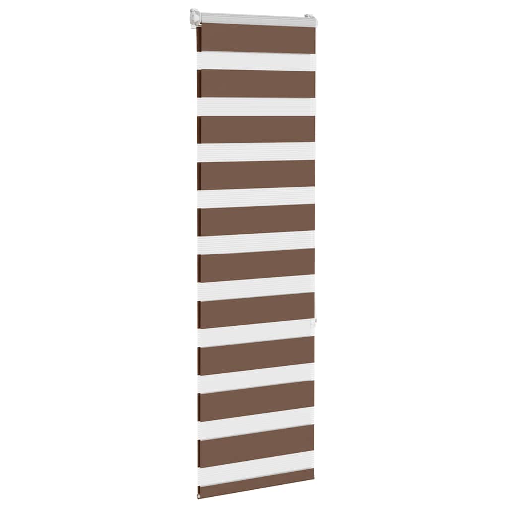 Zavjesa zebra smeđa 40x150 cm širina tkanine 35,9 cm poliester