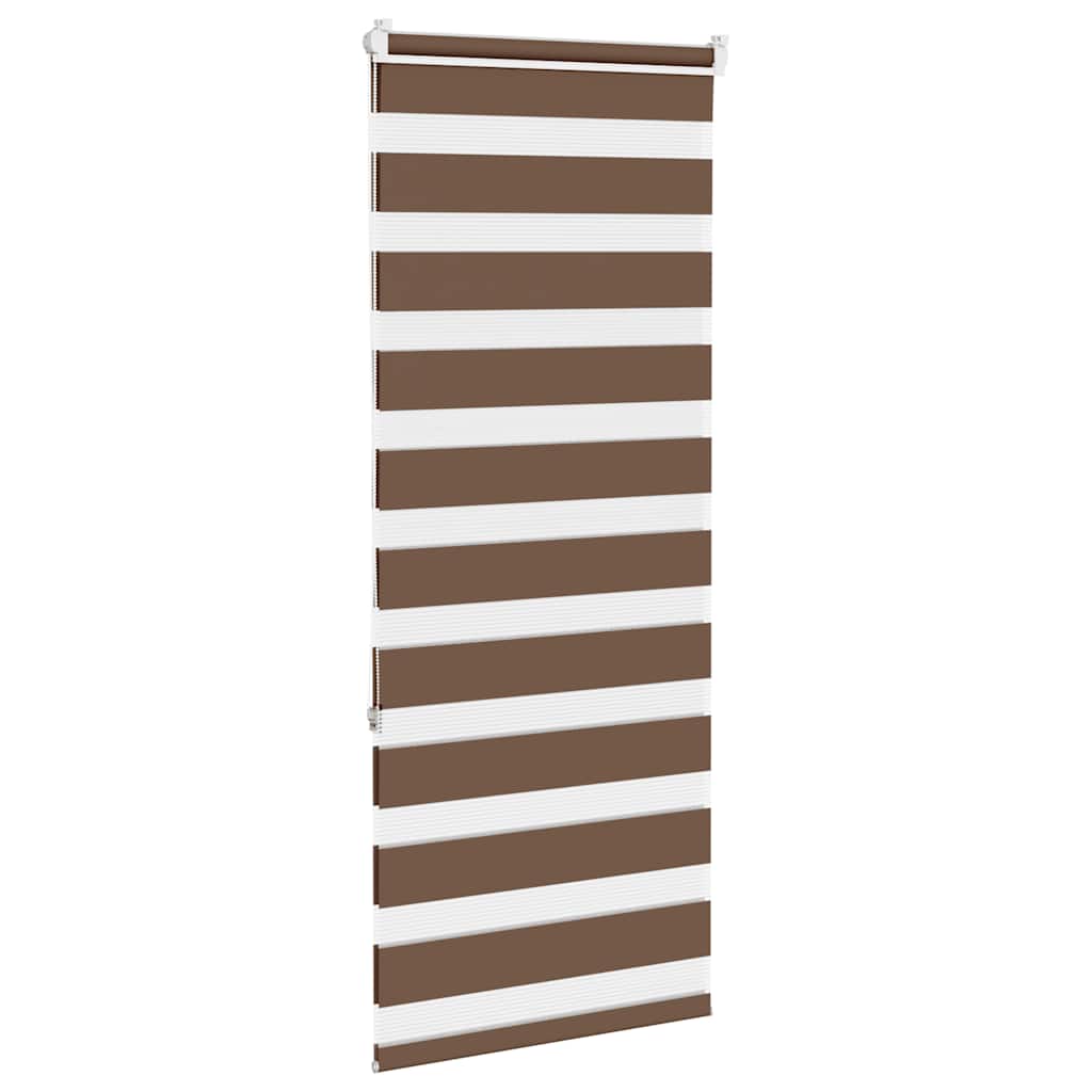 Zavjesa zebra smeđa 60x150 cm širina tkanine 55,9 cm poliester