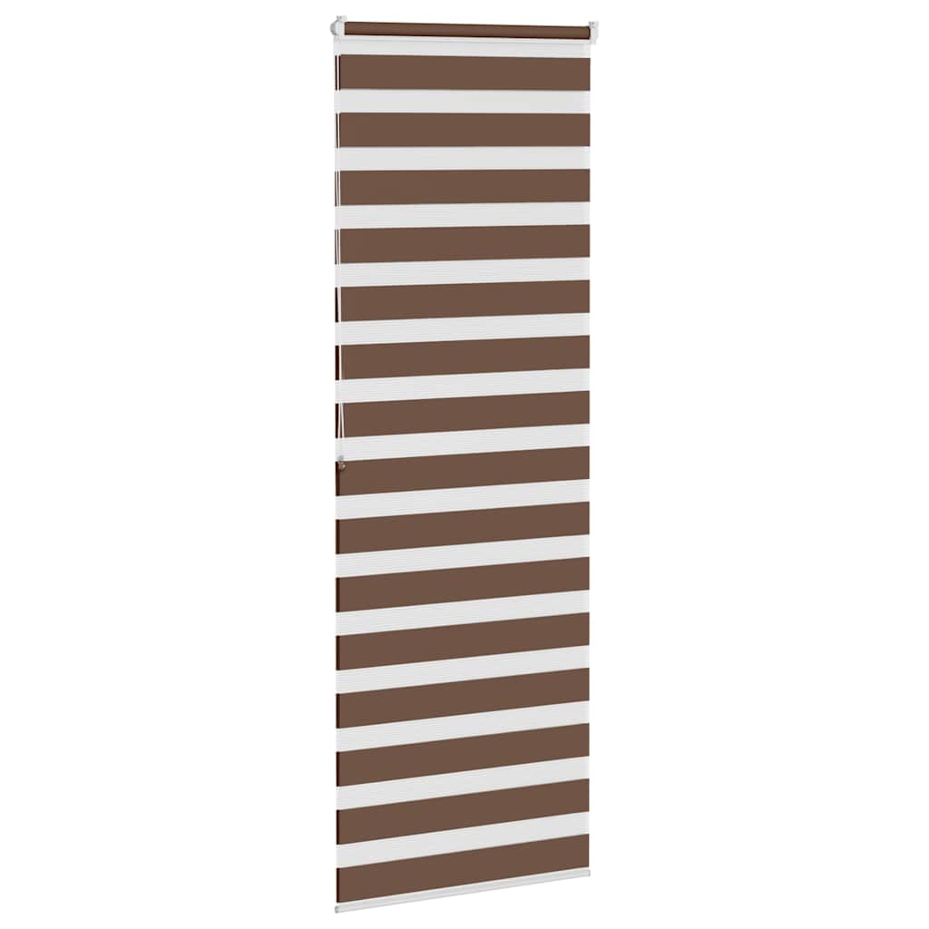 Zebra zavjesa smeđa 70x200 cm širina tkanine 65,9 cm poliester
