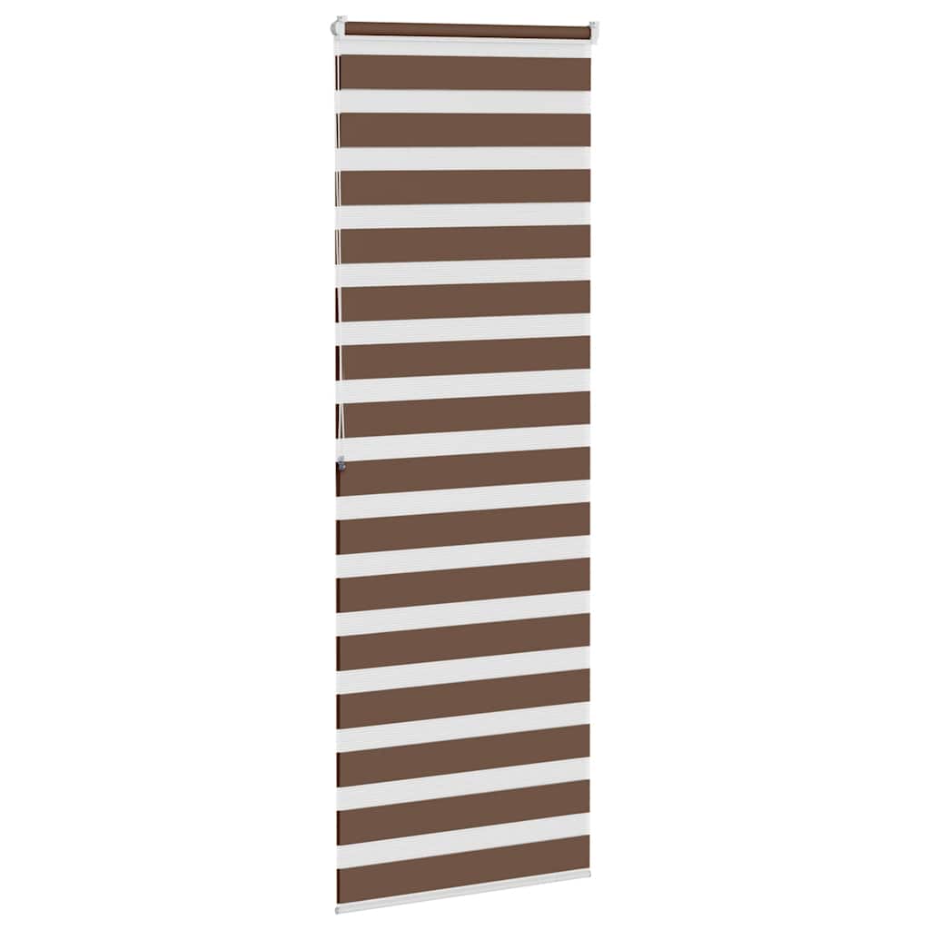 Zebra zavjesa Smeđa 85x200 cm Širina tkanine 80,9 cm Poliester