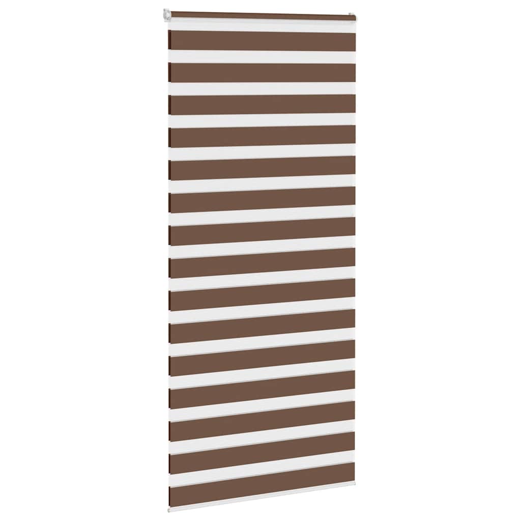 Zebra zavjesa Smeđa 100x200 cm Širina tkanine 95,9 cm Poliester
