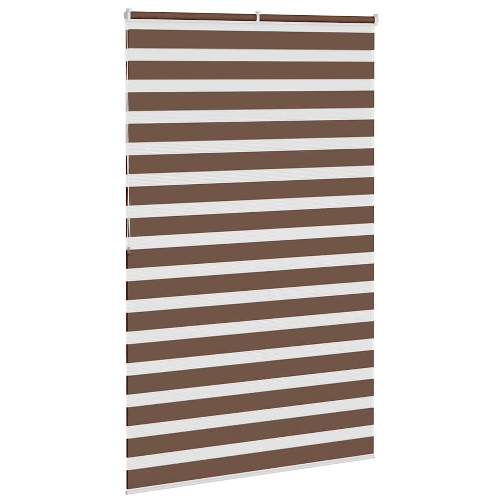 Zebra zavjesa Smeđa 150x200 cm Širina tkanine 145,9 cm Poliester