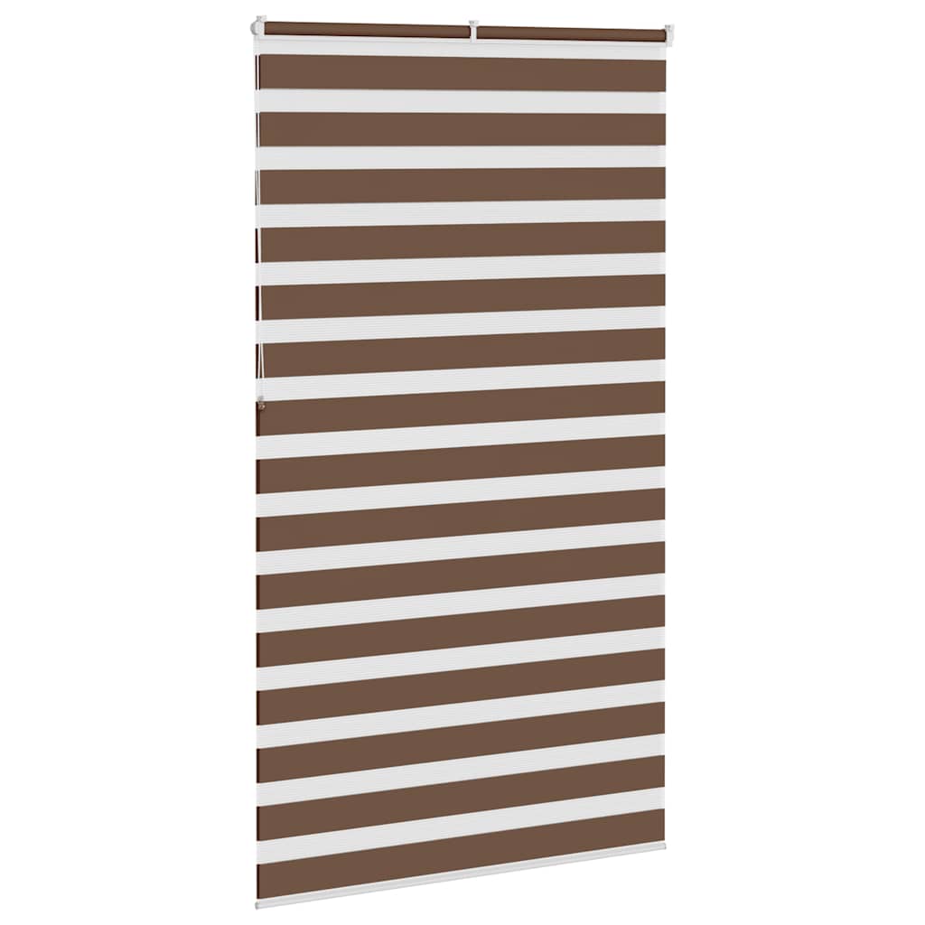 Zebra zavjesa Smeđa 135x230 cm Širina tkanine 130,9 cm Poliester