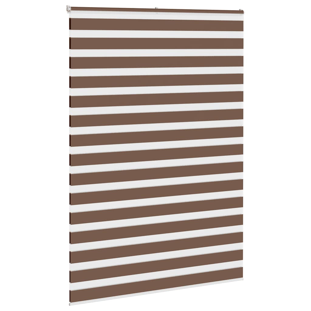 Zebra zavjesa Smeđa 155x230 cm Širina tkanine 150,9 cm Poliester
