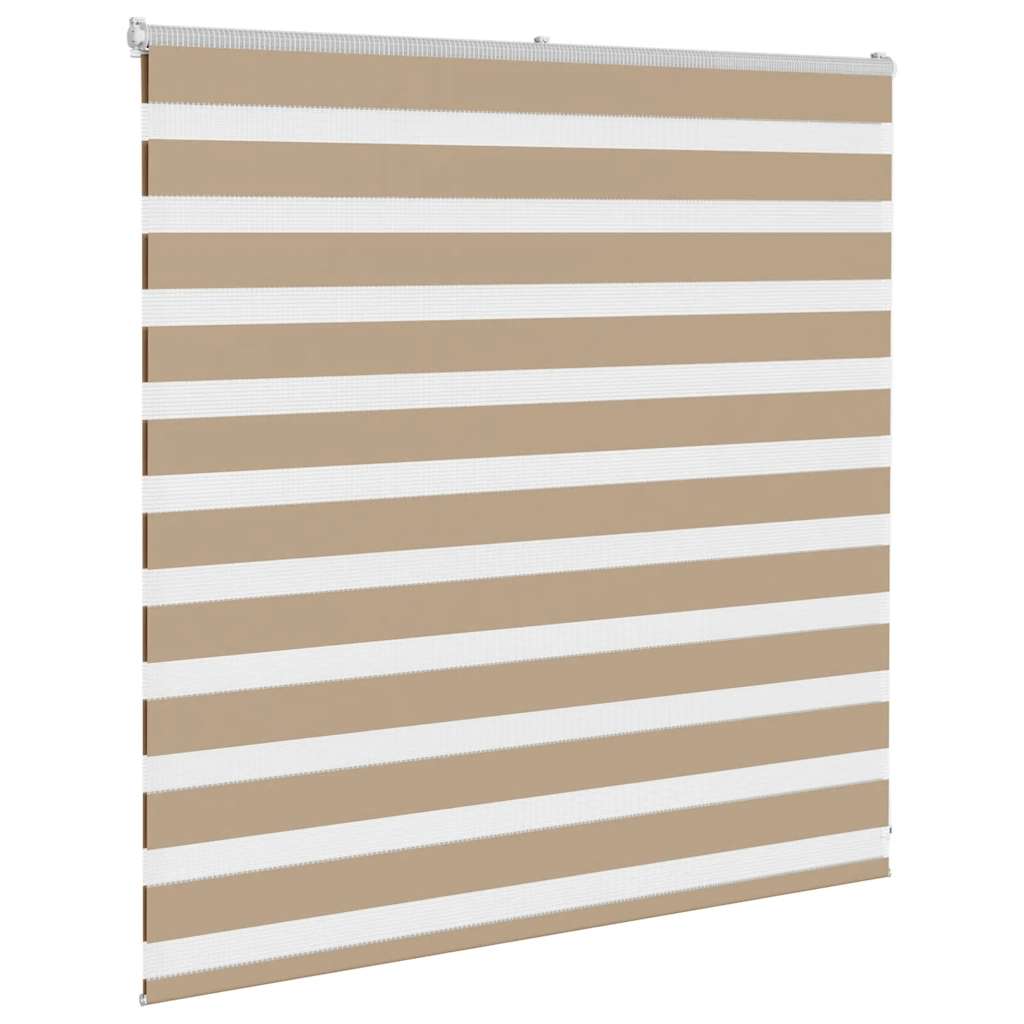 Zebra zavjesa Pješčano smeđa 150x100 cm Širina tkanine 145,9 cm Poliester