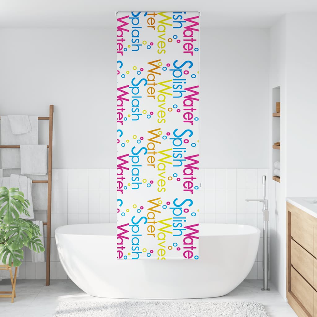 Rolo zavjesa za tuš 60x240 cm širina tkanine 56 cm