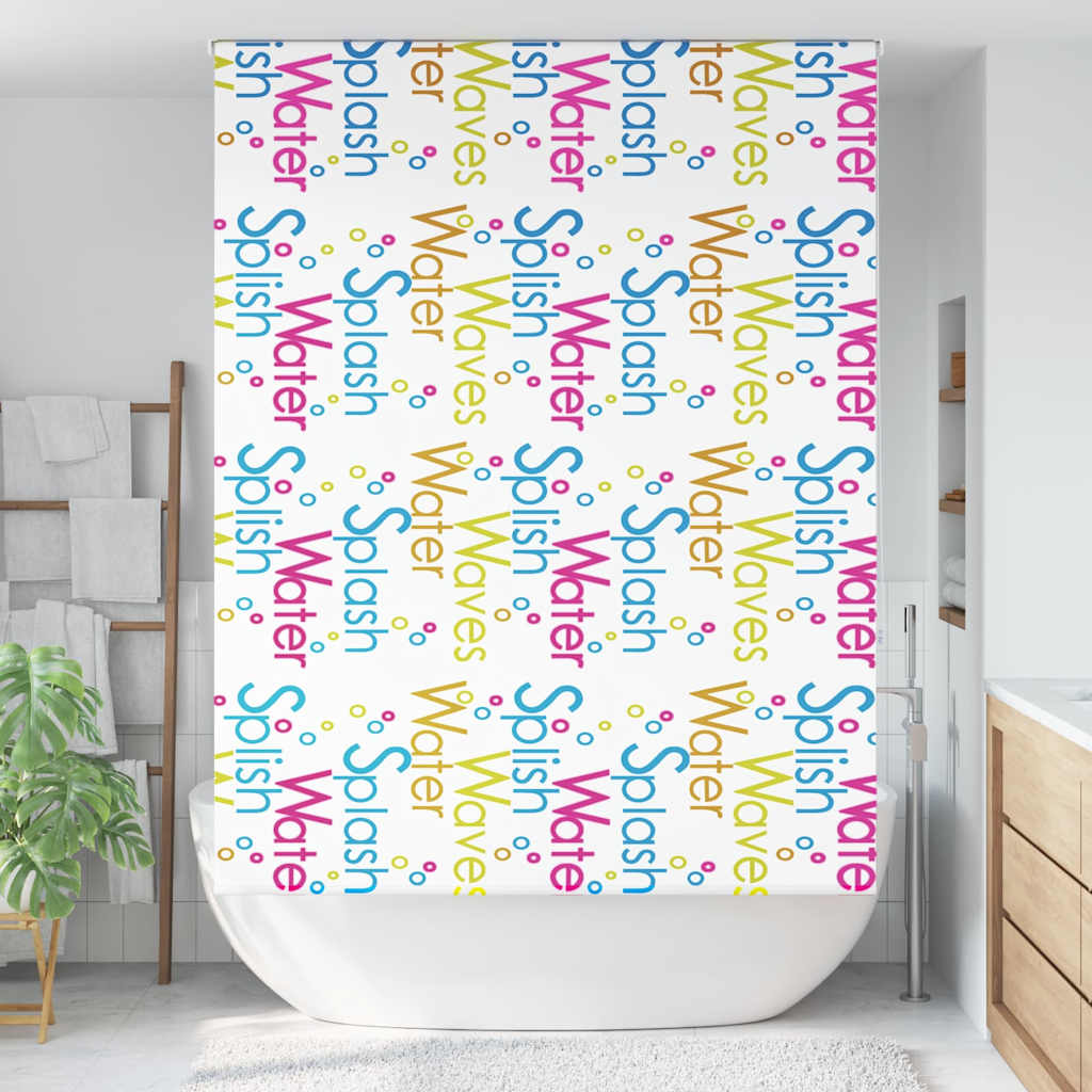 Rolo zavjesa za tuš 150x240 cm širina tkanine 146 cm