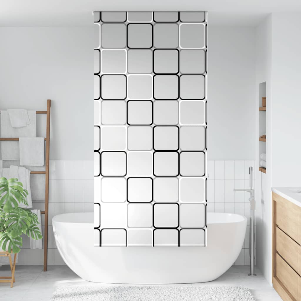 Rolo zavjesa za tuš 110x240 cm širina tkanine 106 cm