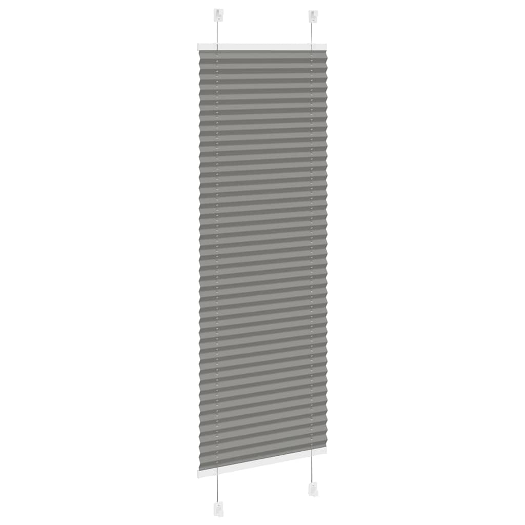 Plisirana roleta antracit 45x100 cm širina tkanine 44,4 cm