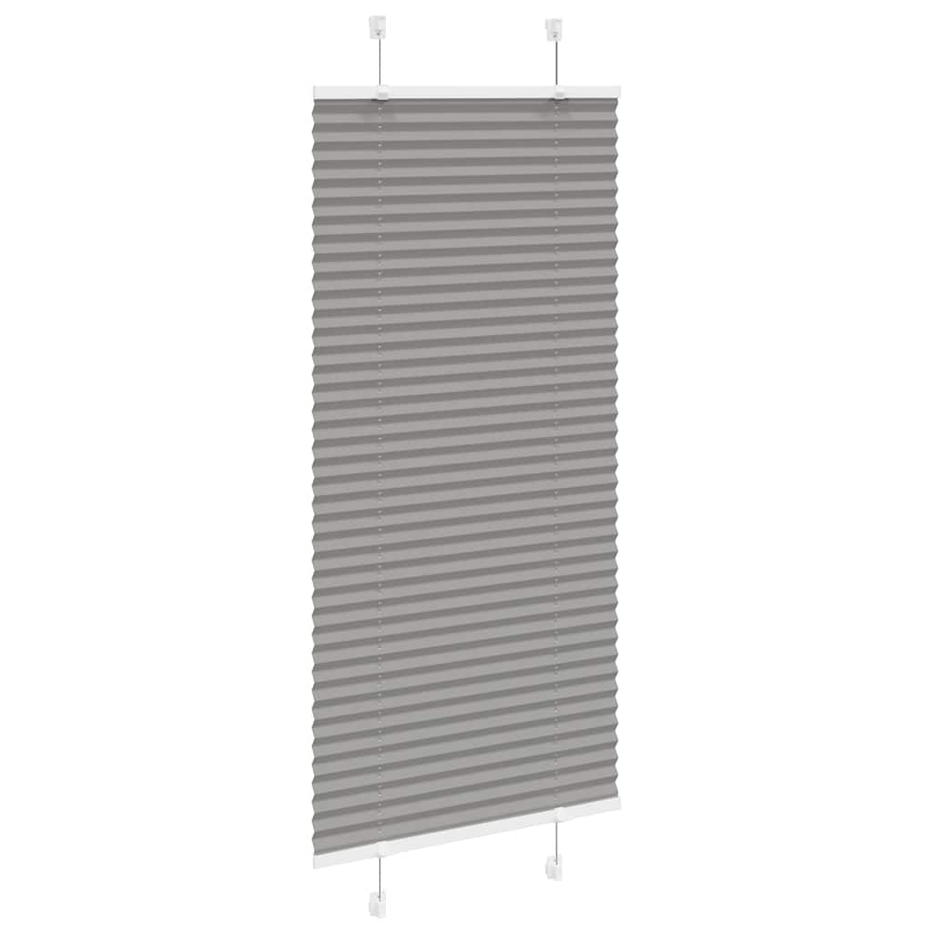 Plisirana roleta antracit 60x100 cm širina tkanine 59,4 cm