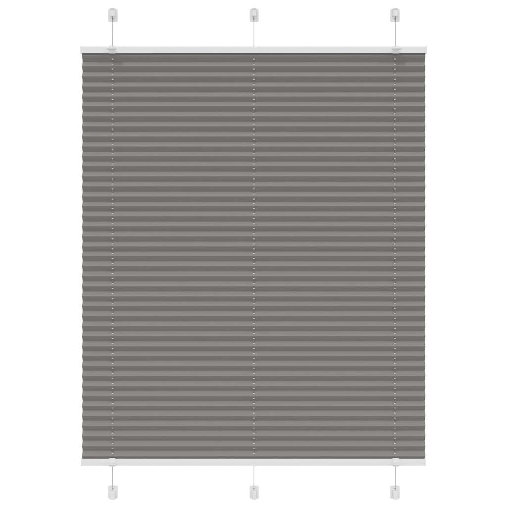Plisirana roleta antracit 105x150 cm širina tkanine 104,4 cm