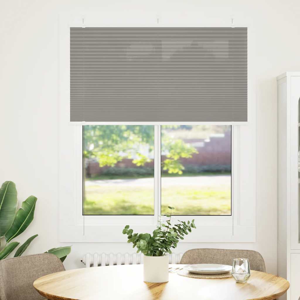 Plisirana roleta antracit 105x150 cm širina tkanine 104,4 cm