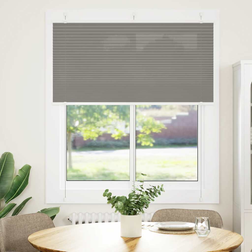 Plisirana roleta antracit 115x150 cm širina tkanine 114,4 cm
