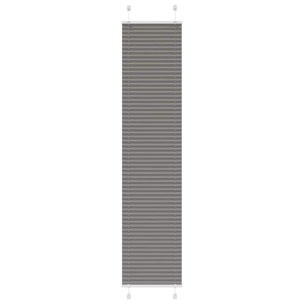 Plisirana roleta antracit 40x200 cm širina tkanine 39,4 cm