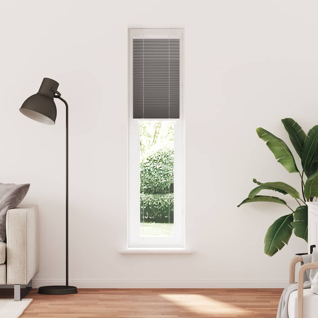 Plisirana roleta antracit 50x200 cm širina tkanine 49,4 cm