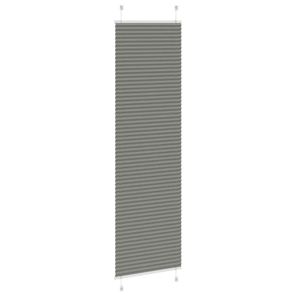 Plisirana roleta antracit 60x200 cm širina tkanine 59,4 cm