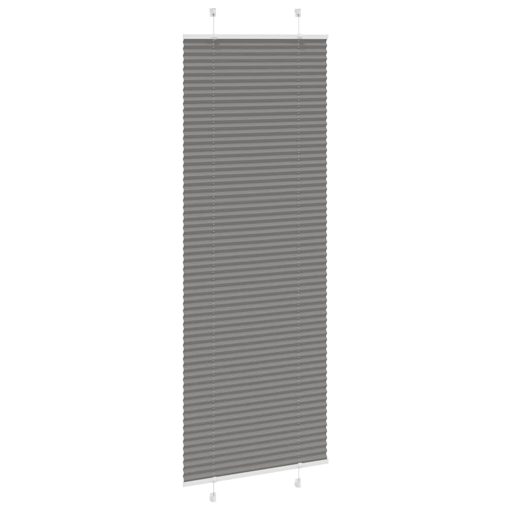 Plisirana roleta antracit 80x200 cm širina tkanine 79,4 cm