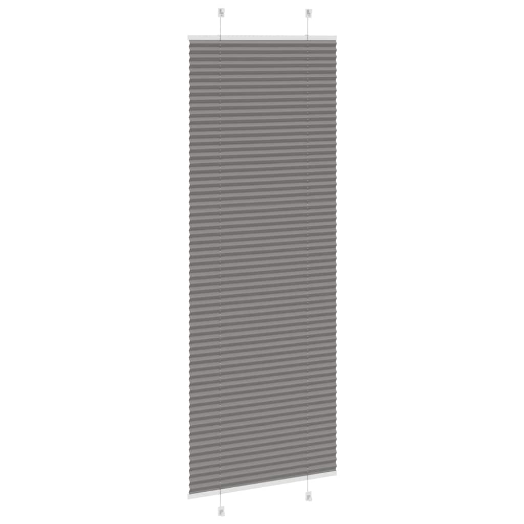 Plisirana roleta antracit 80x200 cm širina tkanine 79,4 cm