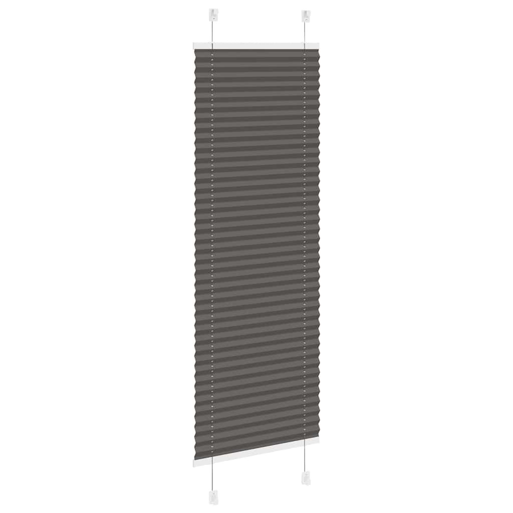 Plisirana roleta crna 50x100 cm širina tkanine 49,4 cm