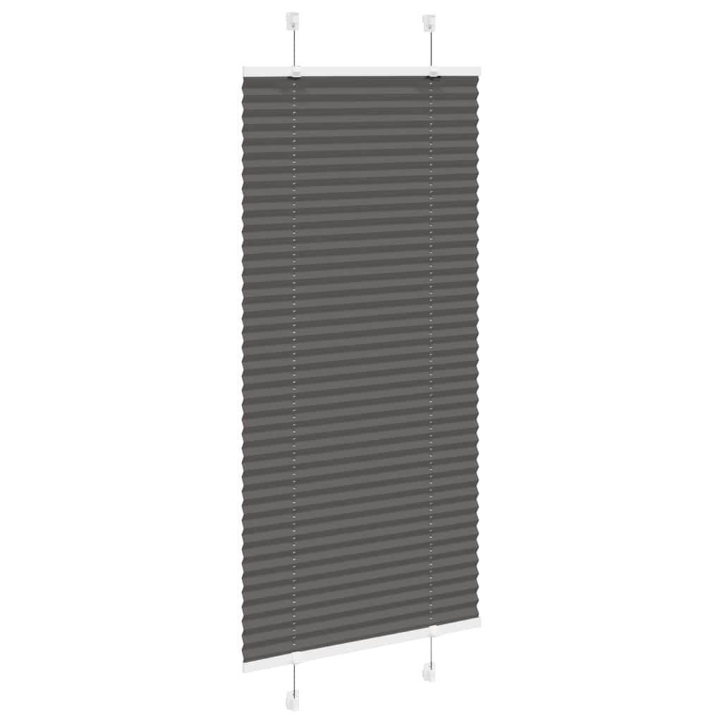 Plisirana roleta crna 55x100 cm širina tkanine 54,4 cm