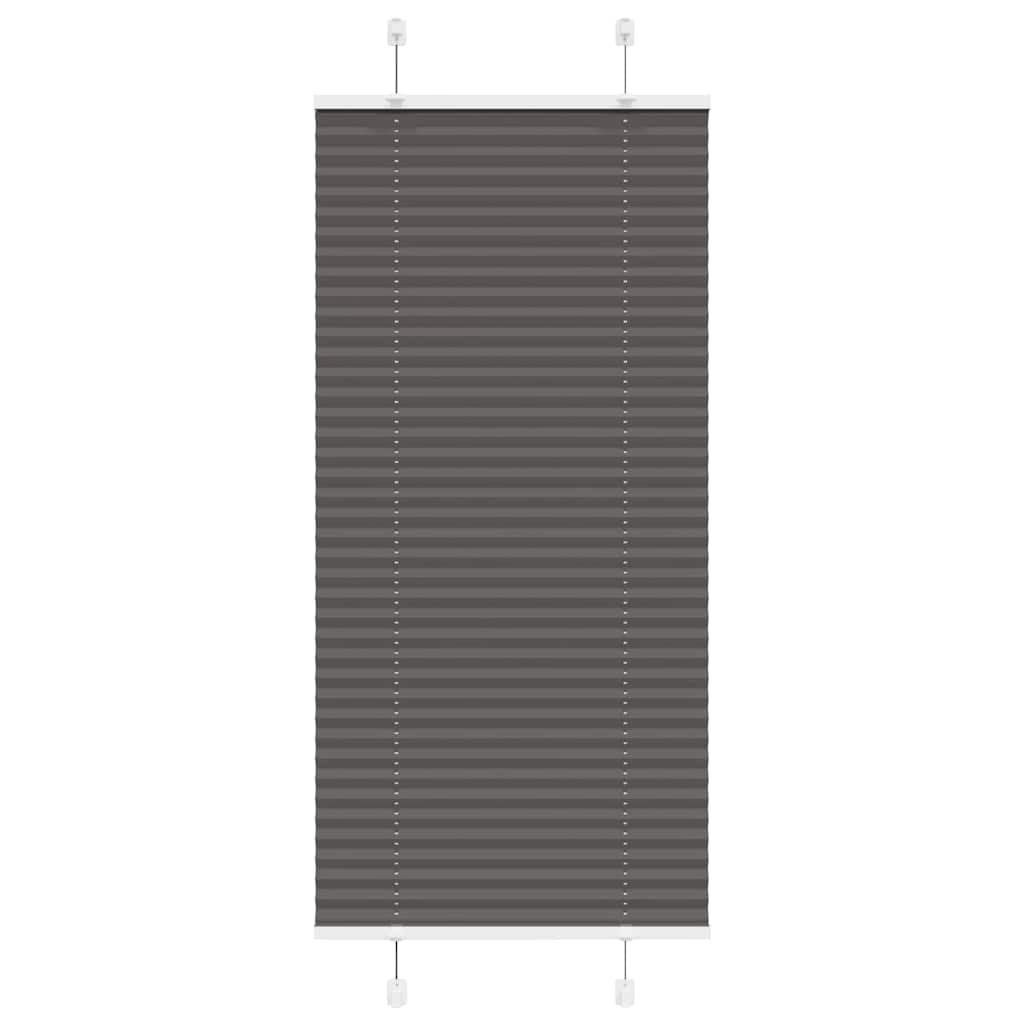 Plisirana roleta crna 65x100 cm širina tkanine 64,4 cm