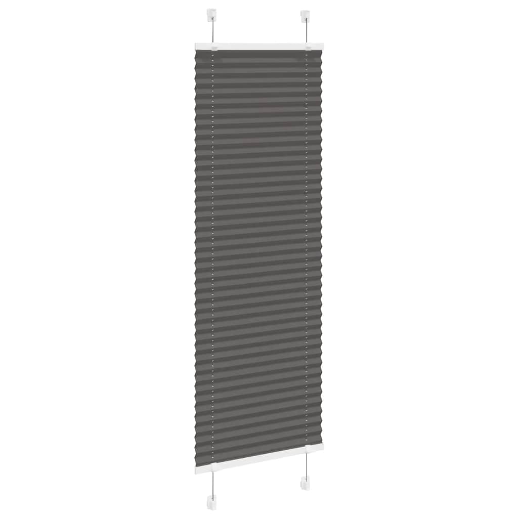 Plisirana roleta crna 40x150 cm širina tkanine 39,4 cm
