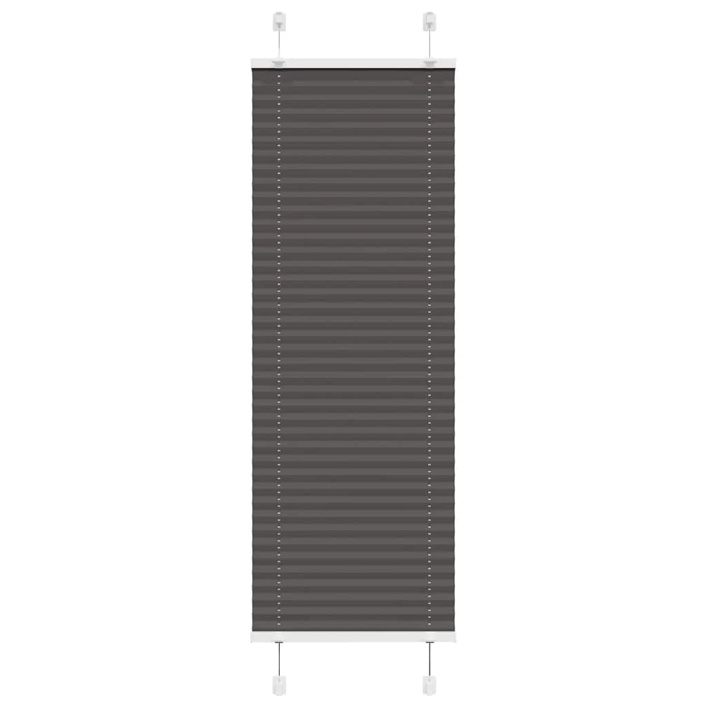 Plisirana roleta crna 45x150 cm širina tkanine 44,4 cm