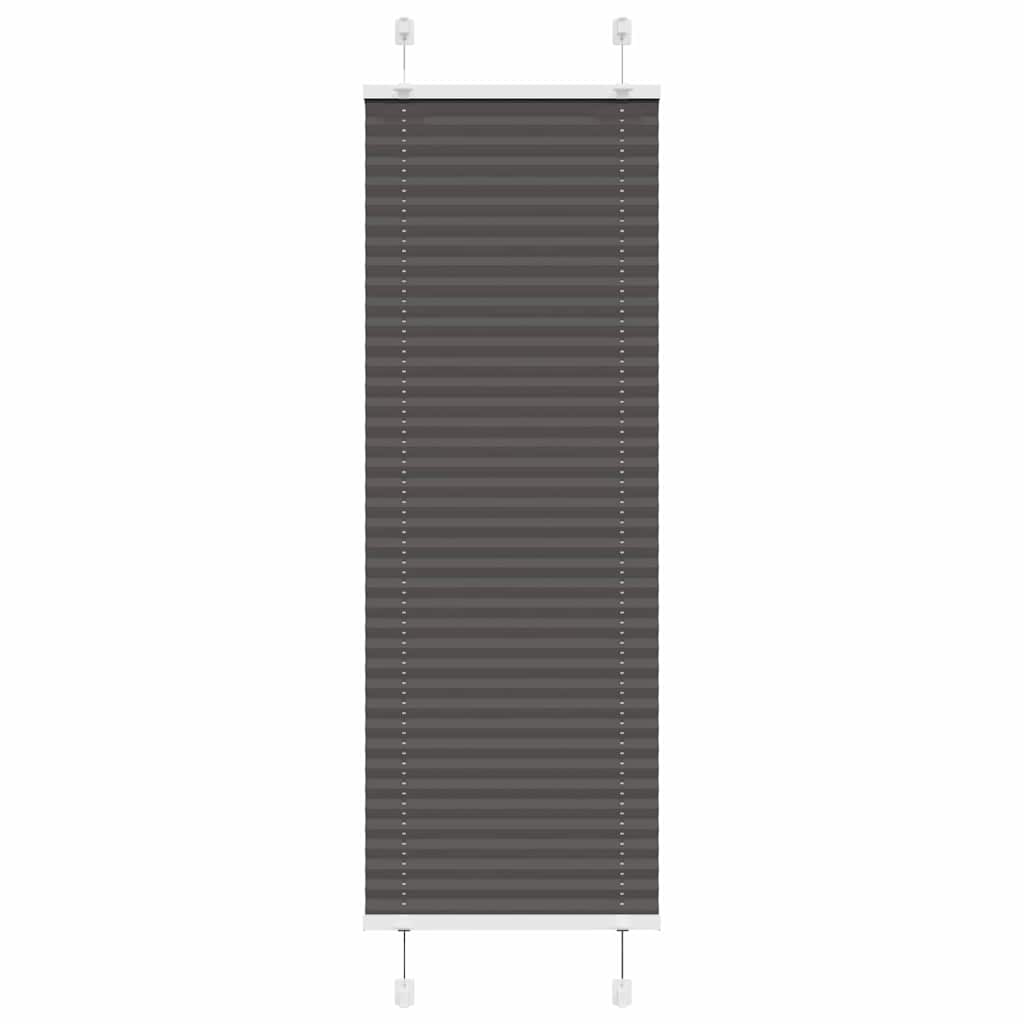 Plisirana roleta crna 50x150 cm širina tkanine 49,4 cm