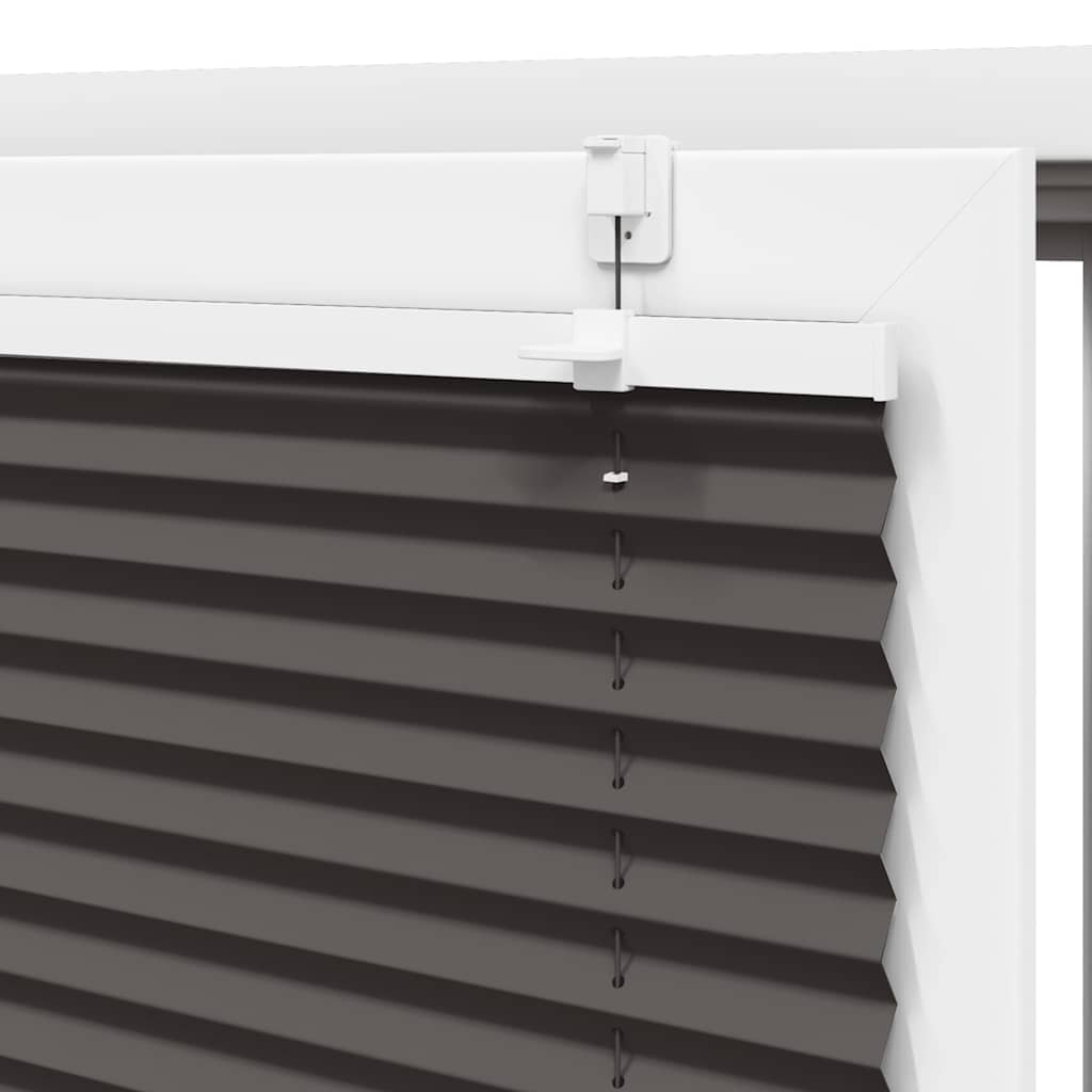 Plisirana roleta crna 55x150 cm širina tkanine 54,4 cm
