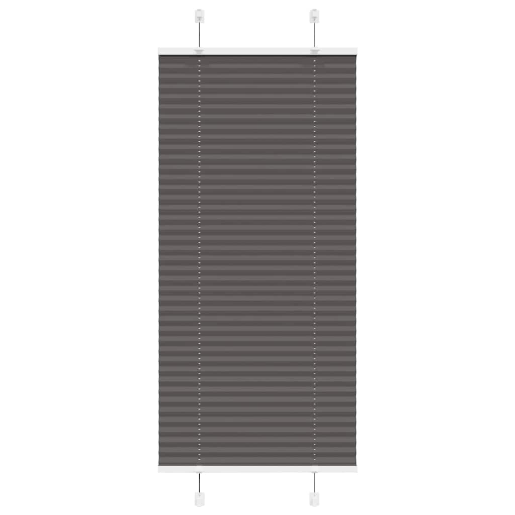 Plisirana roleta crna 65x150 cm širina tkanine 64,4 cm