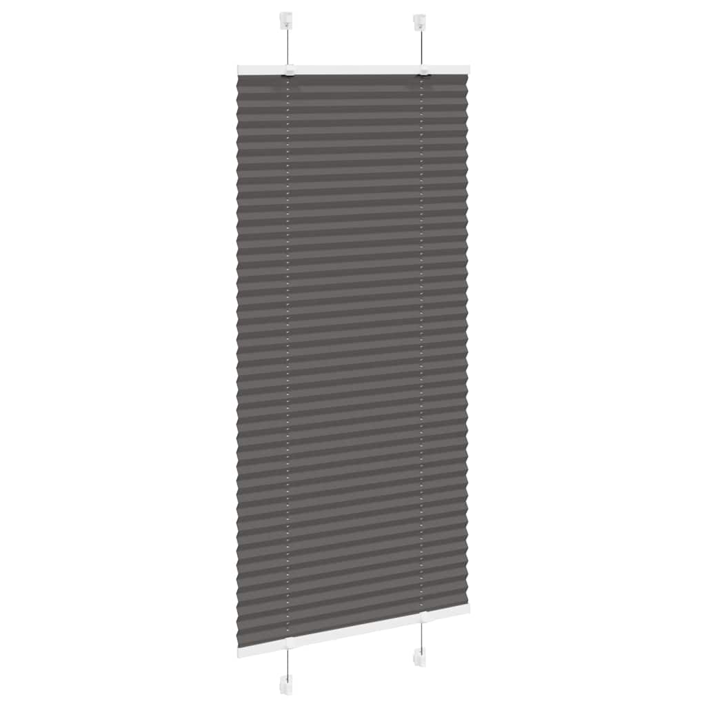Plisirana roleta crna 65x150 cm širina tkanine 64,4 cm