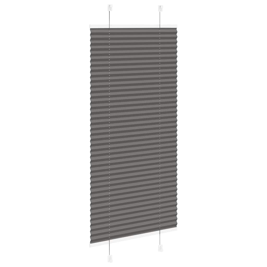 Plisirana roleta crna 65x150 cm širina tkanine 64,4 cm