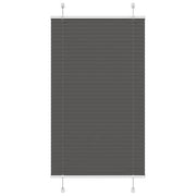 Plisirana roleta crna 75x150 cm širina tkanine 74,4 cm
