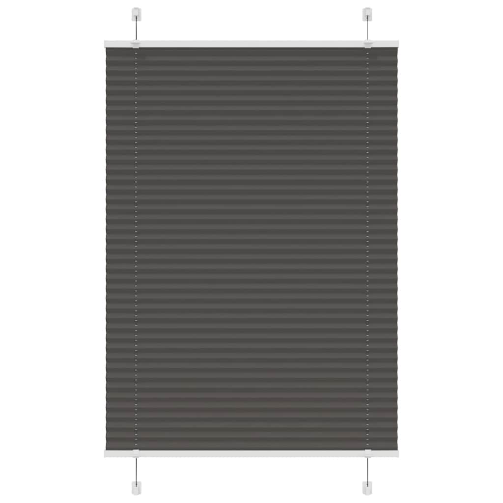 Plisirana roleta crna 90x150 cm širina tkanine 89,4 cm