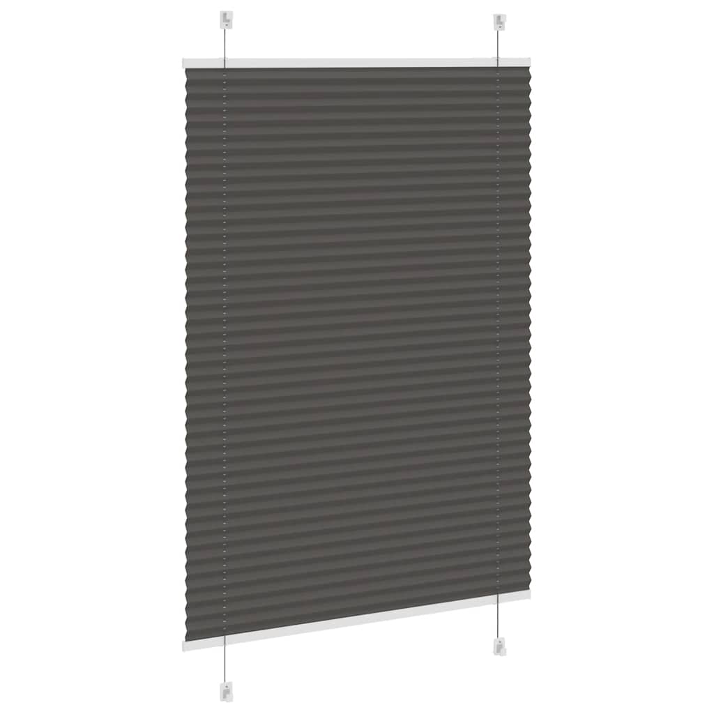 Plisirana roleta crna 90x150 cm širina tkanine 89,4 cm